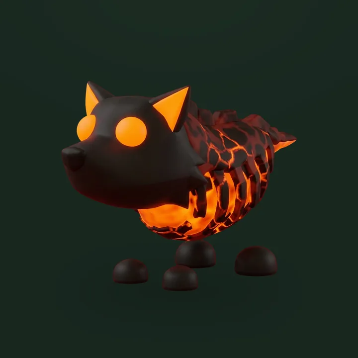 Lava Wolf - Adopt Me