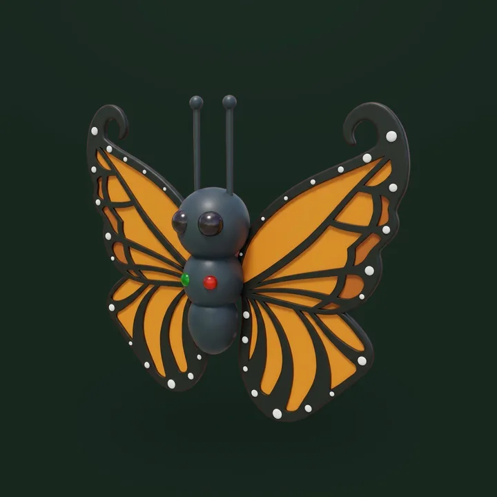 Orange Butterfly - Adopt Me